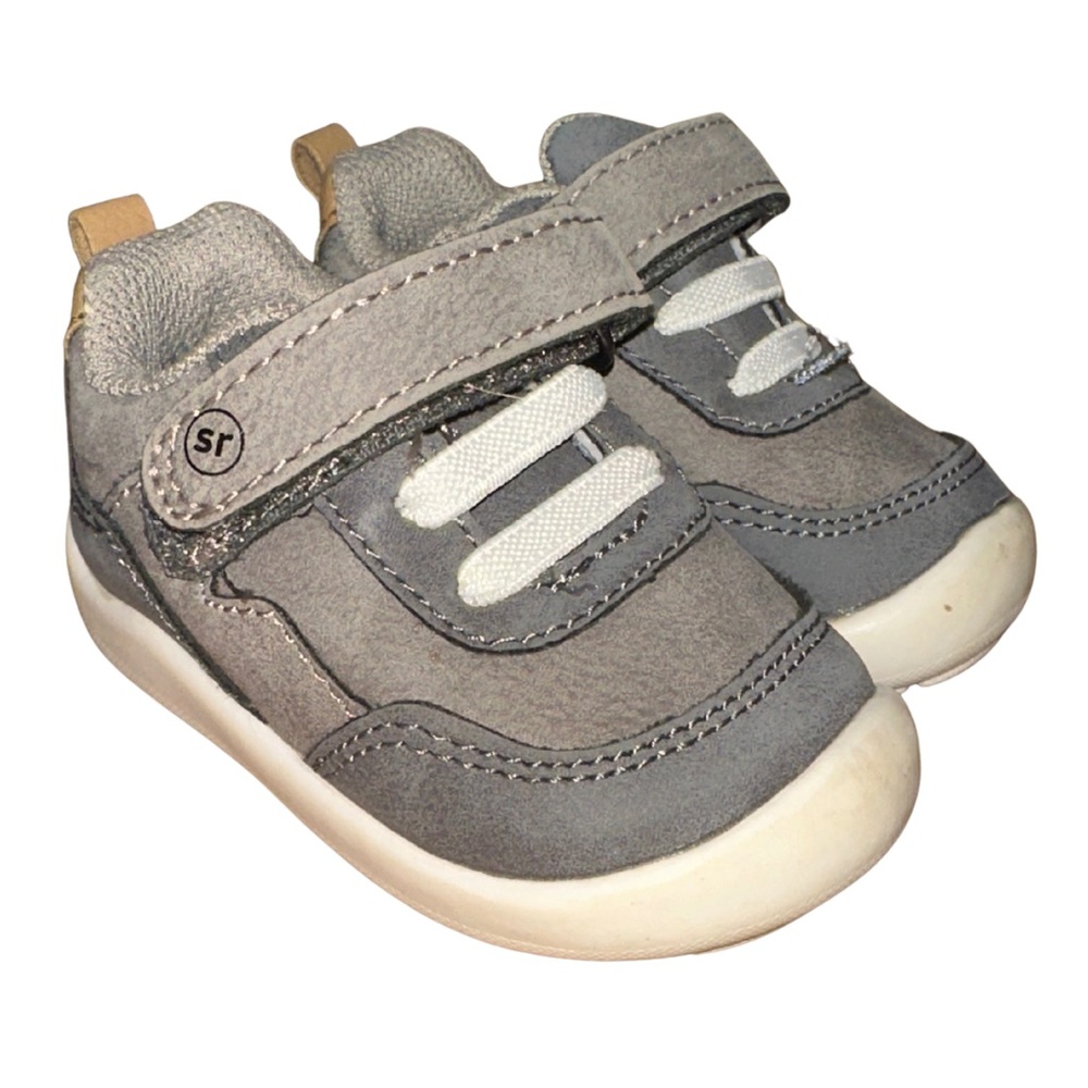 Stride Rite Gray and Black Kids Sneakers